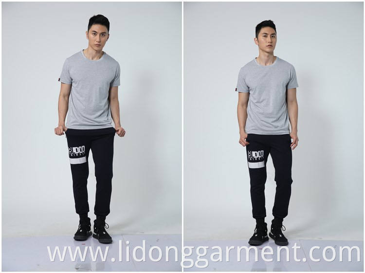 LiDong Sublimation blank fitted t-shirt wholesale custom printing Fashion casual t shirt